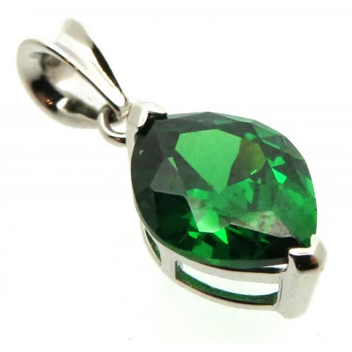 Siberian Emerald Quartz Sterling Silver Pendant 03